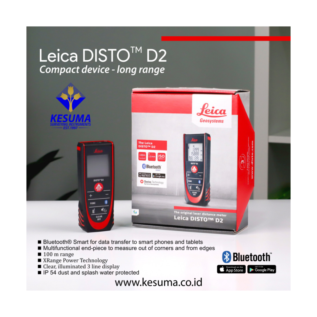 LEICA DISTO D2 LASER METER KESUMA SURVEYING INSTRUMENTS